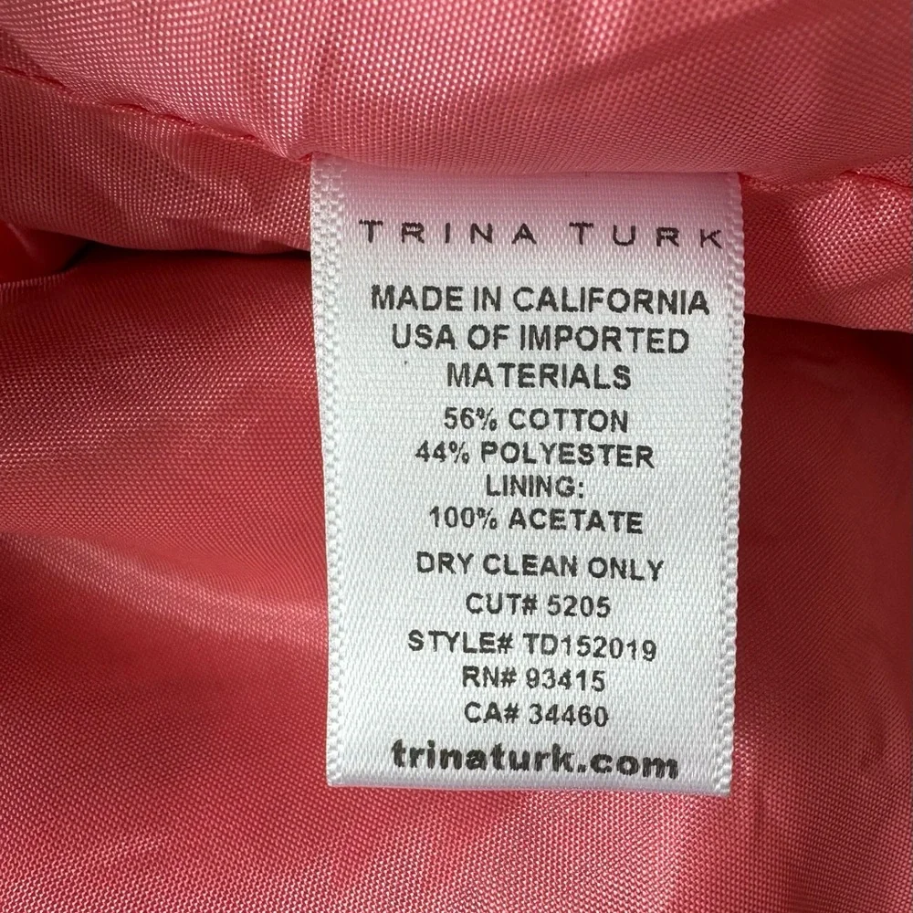 Trina Turk Patsy Halter Dress - Size 4 - Rainbow Geometric Pattern - Fringe Trim
